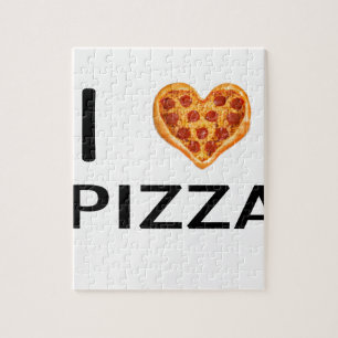 Pizza and love jigsaw puzzle