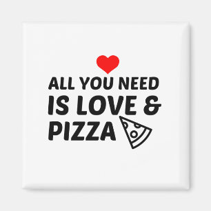 PIZZA AND LOVE MAGNET