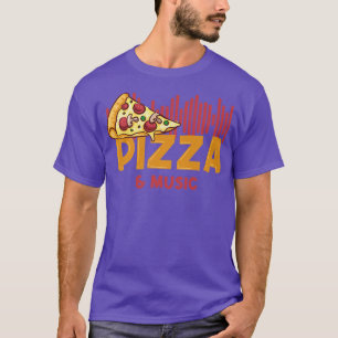 Pizza And Music Notes Musician Clef Chef 14062950 T-Shirt