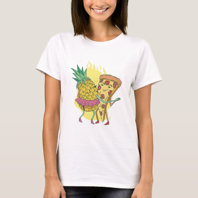 Pizza and Pineapple Dance   T-Shirt (Front)