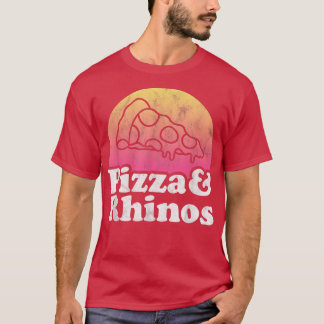 Pizza and Rhinos or Rhino Rhinoceros T-Shirt
