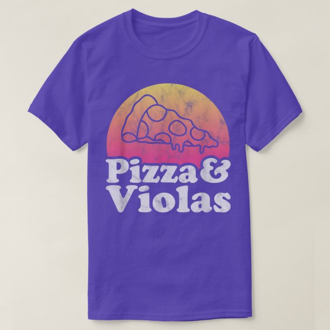 Pizza And Violas Or Viola 14242968 T-Shirt (Design Front)