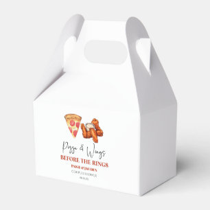 Pizza and Wings Before The Rings Couples Shower Favour Box
