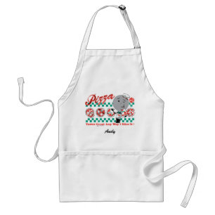 Pizza Any Way I Slice It Retro Apron (CUSTOMIZED)