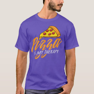 Pizza As Therapy Ironic Pizza Making Chef 14292973 T-Shirt