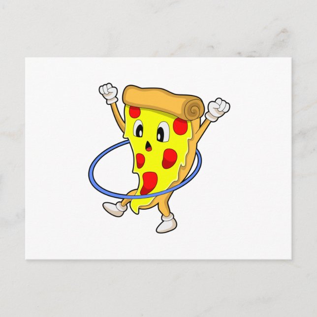 Pizza at Fitness with Fitness tires.PNG Postcard (Front)