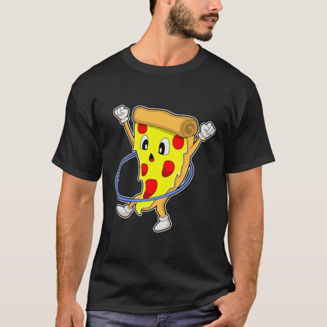 Pizza at Fitness with Fitness tires.PNG T-Shirt (Front)