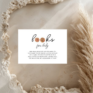 Pizza Baby Shower Book Request Enclosure Card