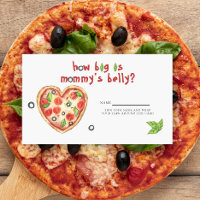 Pizza baby shower - How big is mummy's belly