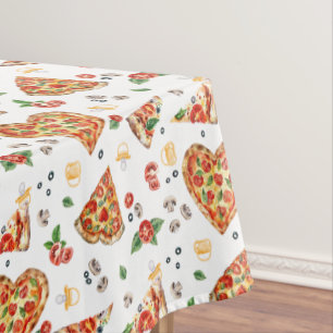 Pizza Baby Shower Tablecloth – Pizza and Pacifiers
