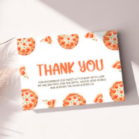 Pizza Baby Shower Thank You Card