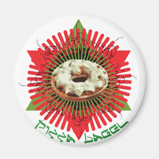 Pizza Bagel : Jewish Italian Magnet