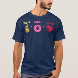 Pizza Bagel Lover Funny Cute 14332977 T-Shirt