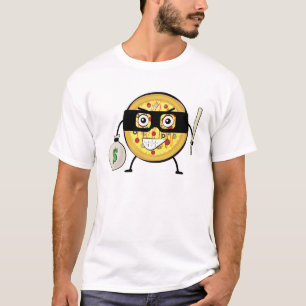 Pizza Bandit - Funny Character Illustration  T-Shirt