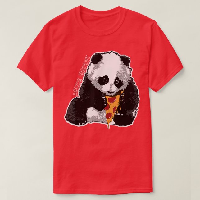 Pizza Bandit Panda T-Shirt (Design Front)