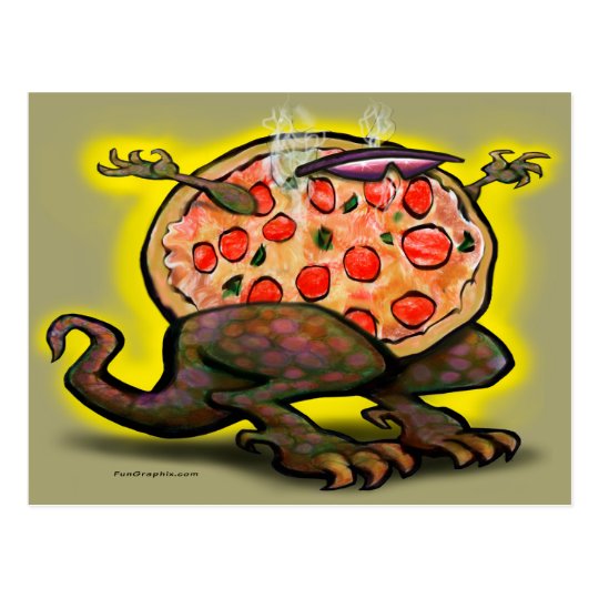 Pizza Beast Postcard