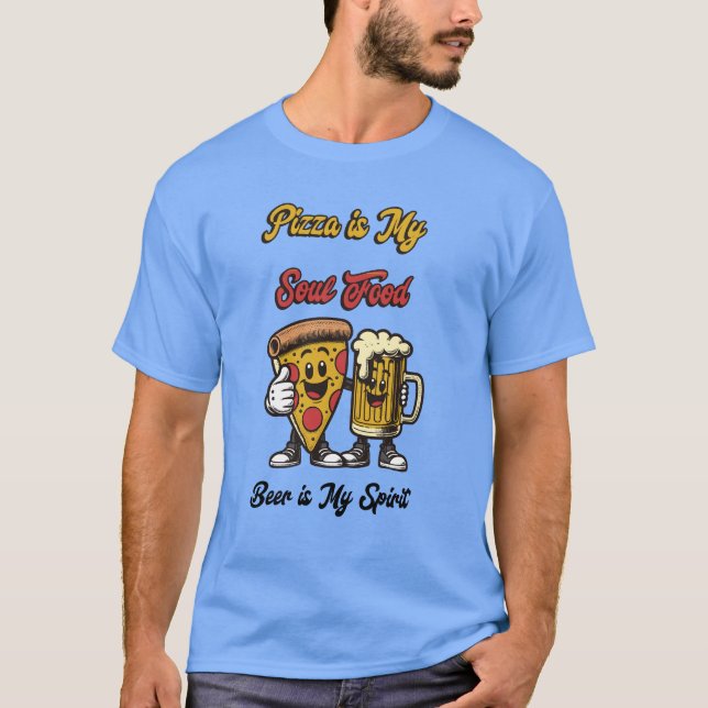Pizza & Beer Vibes Tee (Front)