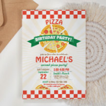 Pizza Birthday Party Invitation