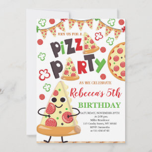 Pizza Birthday Party, Slice of Fun Birthday Invitation
