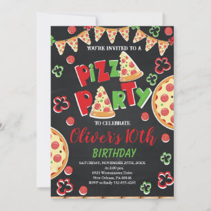 Pizza Birthday Party, Slice of Fun Birthday Invitation