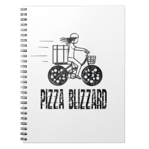 Pizza Blizzard Bike Courier Driver Notebook
