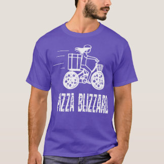Pizza Blizzard Bike Courier Driver Service T-Shirt