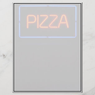 PIZZA Blue & Red Neon Sign