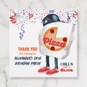 Pizza Box Funny Party Favour Tags