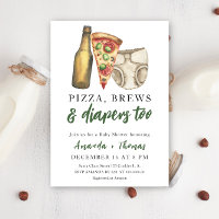 Pizza, Brews and Diapers too - Baby Shower