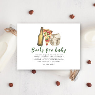 Pizza, Brews and Diapers too - Books for baby Enclosure Card