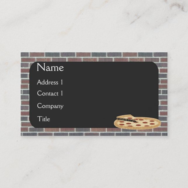 Pizza Business Card (Front)