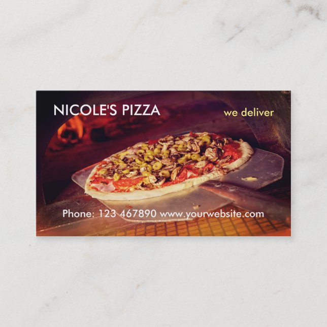 Pizza Business Card (Front)