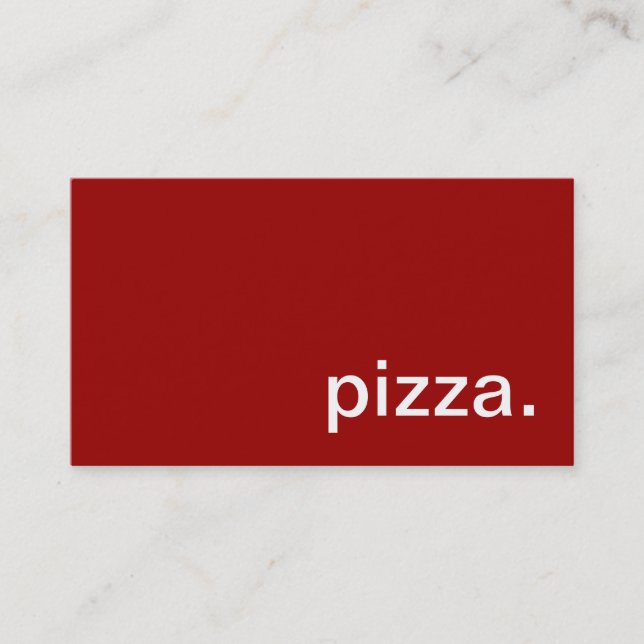 Pizza Business Card (Front)