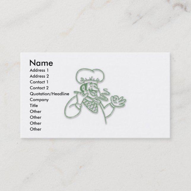 Pizza Business Card (Front)