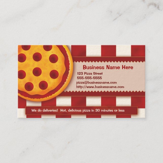 Pizza Business Card (Front)
