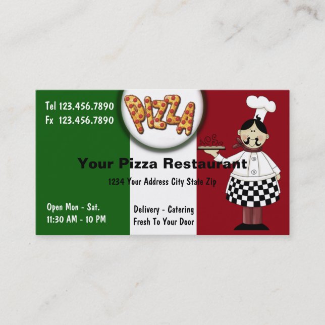 Pizza Business Cards (Front)