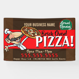 Pizza Business Customisable Promo Banner 