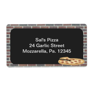 Pizza Business Label