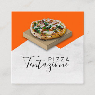 Pizza Business /  Pizza Delivery Square Business Card