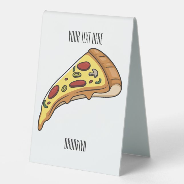 Pizza cartoon illustration  (Front)