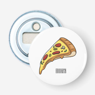 Pizza cartoon illustration bottle opener