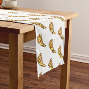 Pizza cartoon illustration  short table runner