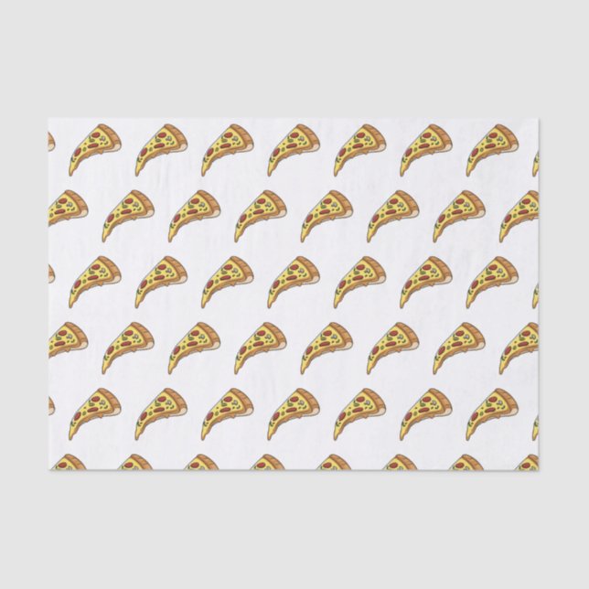 Pizza cartoon illustration  tissue paper (Front)