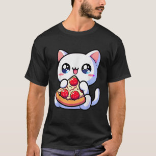Pizza Cat Kawaii Anime Cute Japanese Kawaii Adorab T-Shirt