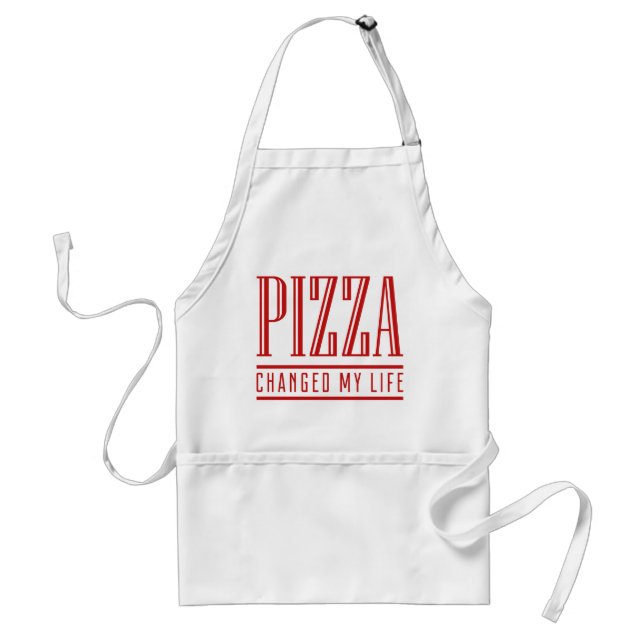 Pizza Changed My Life Standard Apron (Front)