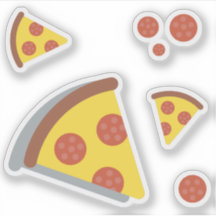 Pizza cheese and pepperonis fun kid retro set