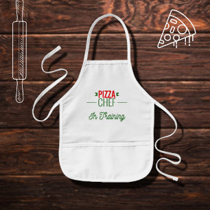 Pizza  Chef in training   -  red white green Kids Apron