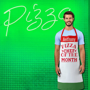 Pizza Chef of the month  - add name Apron