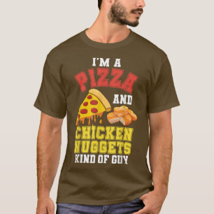 Pizza Chicken Nuggets Guy Funny Boys Tenders Fried T-Shirt