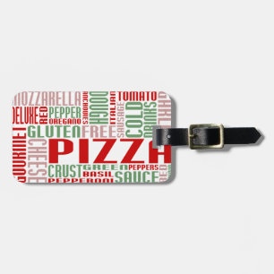 pizza chitChat Luggage Tag